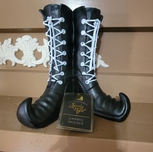 Witches Boots Candle Holder